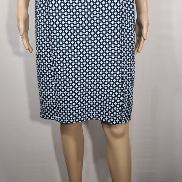 Lands' End Blue Dimond Bodycon Dress - Picture 5 of 9